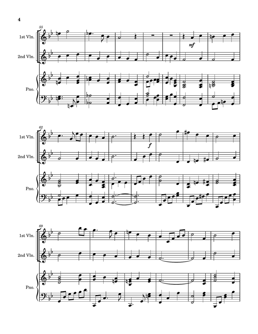 It Came Upon the Midnight Clear String Duet scores gallery preview page 4