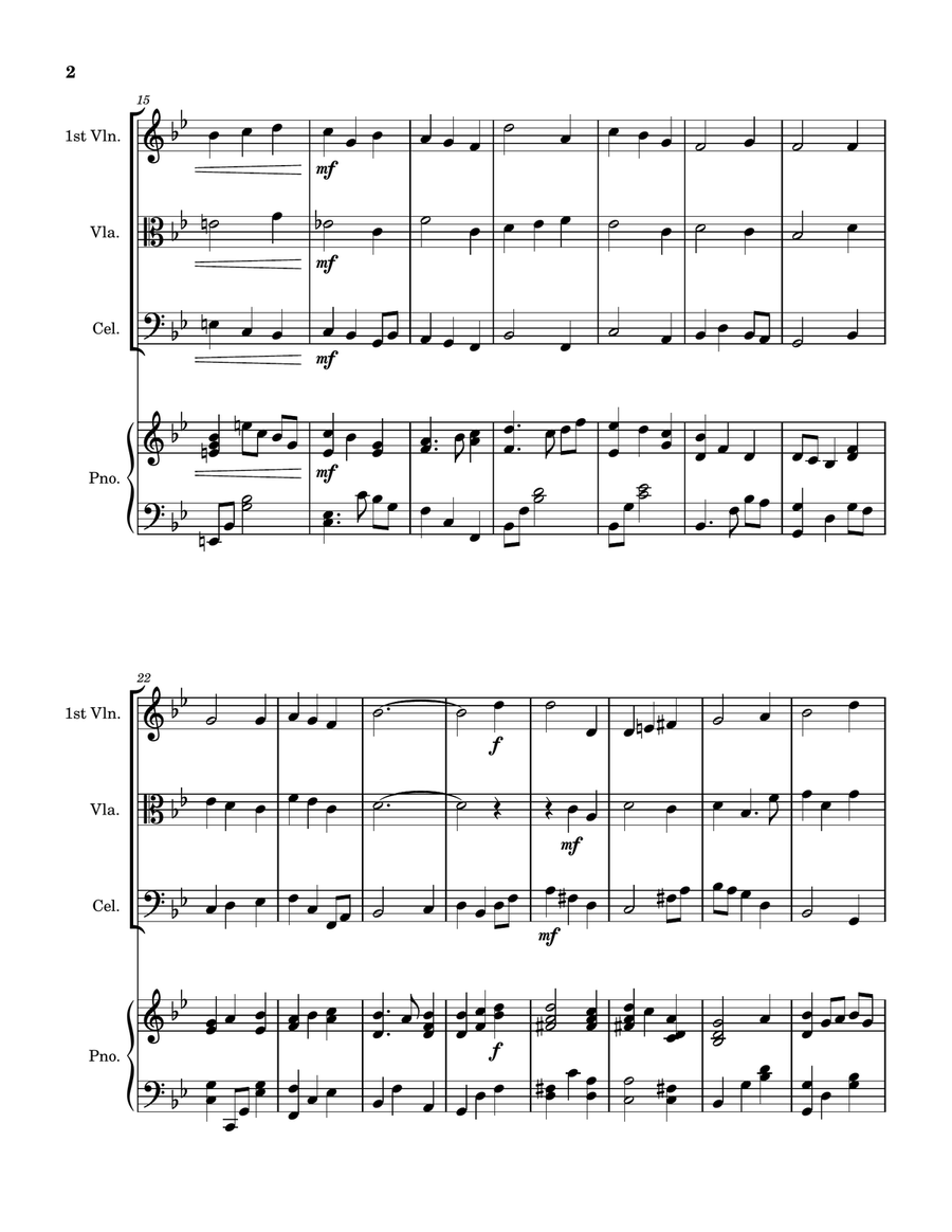 It Came Upon the Midnight Clear String Trio scores gallery preview page 2