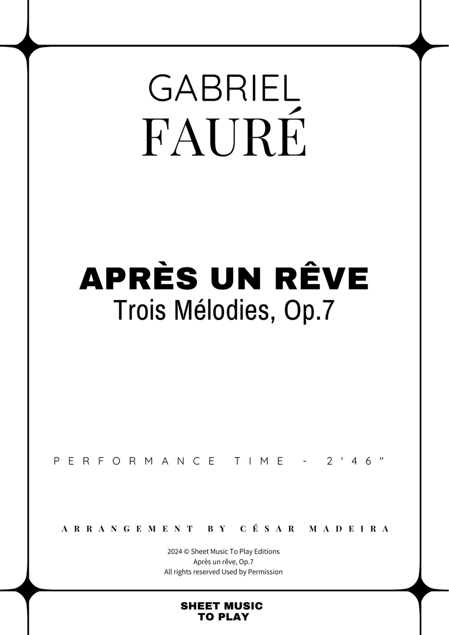 Après un rêve, Op.7 - Trombone and Piano (Full Score and Parts) Piano scores gallery preview page 2