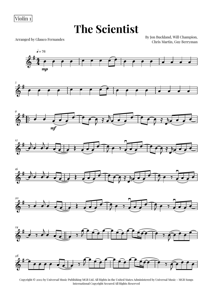 The Scientist String Quartet scores gallery preview page 4