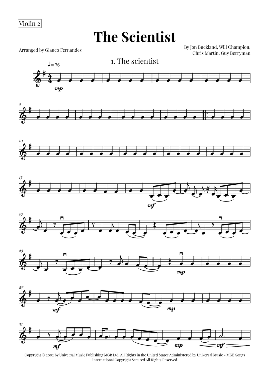 The Scientist String Quartet scores gallery preview page 6