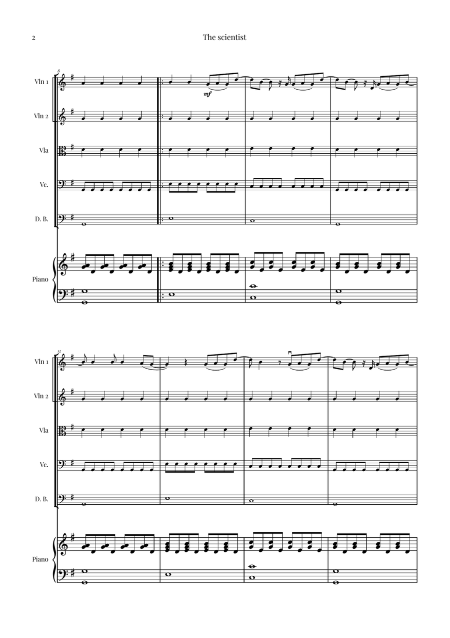 The Scientist String Orchestra scores gallery preview page 2