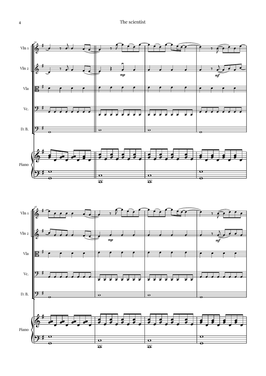 The Scientist String Orchestra scores gallery preview page 4