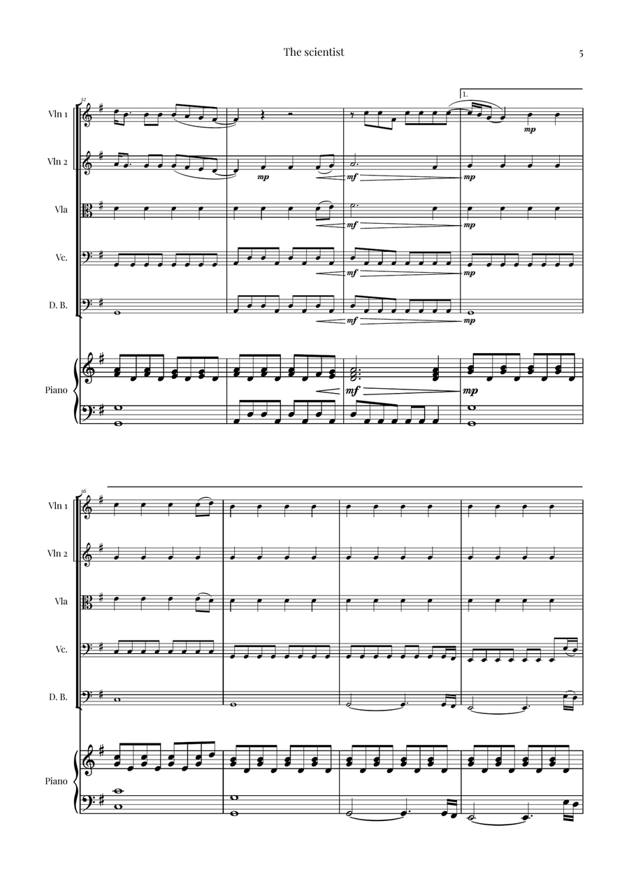 The Scientist String Orchestra scores gallery preview page 5