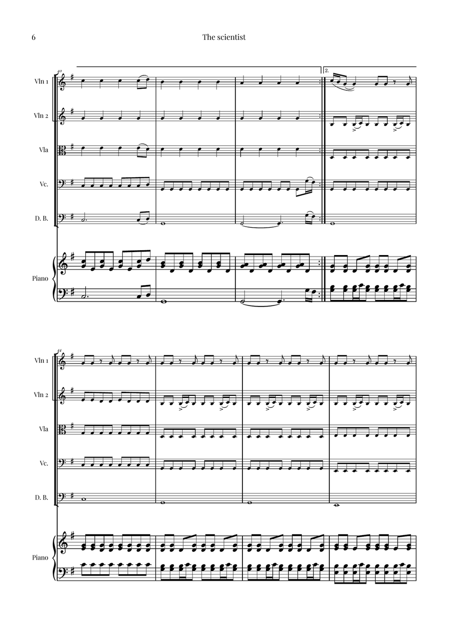 The Scientist String Orchestra scores gallery preview page 6