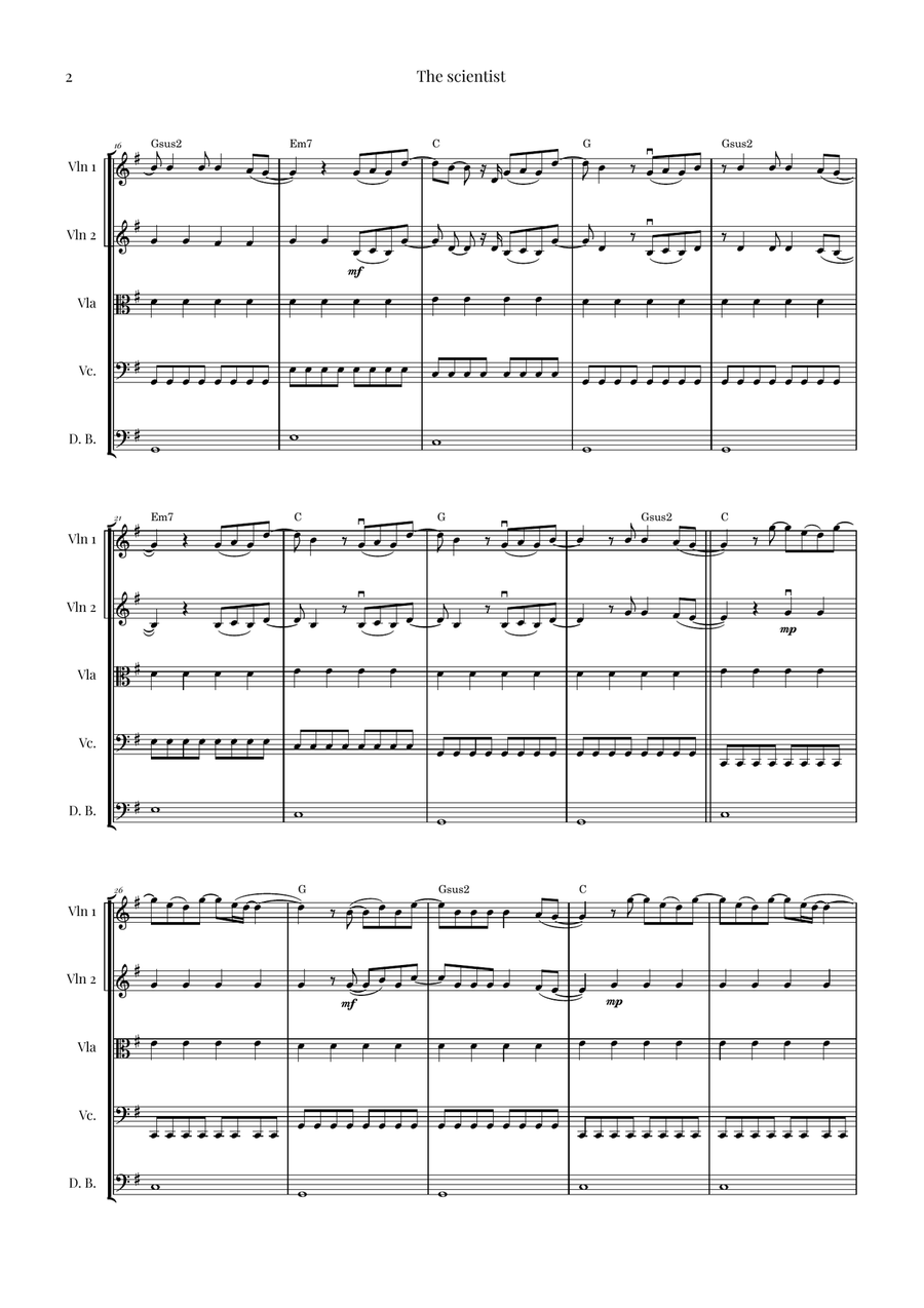 The Scientist String Orchestra scores gallery preview page 2