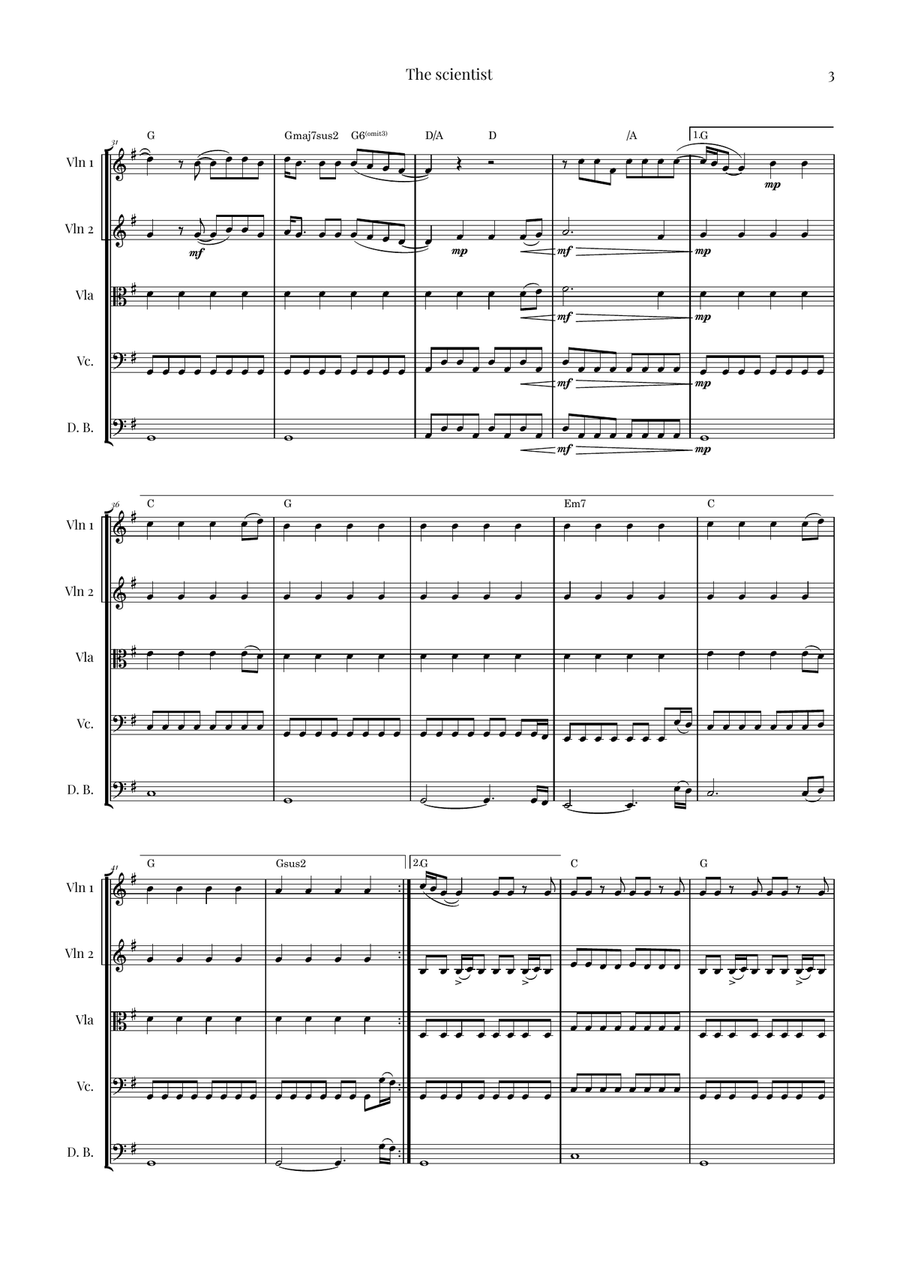 The Scientist String Orchestra scores gallery preview page 3