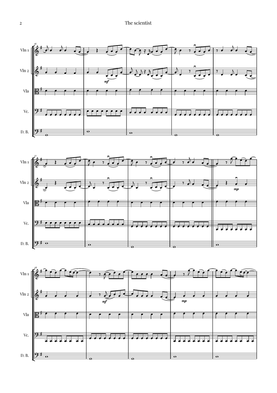 The Scientist String Orchestra scores gallery preview page 2