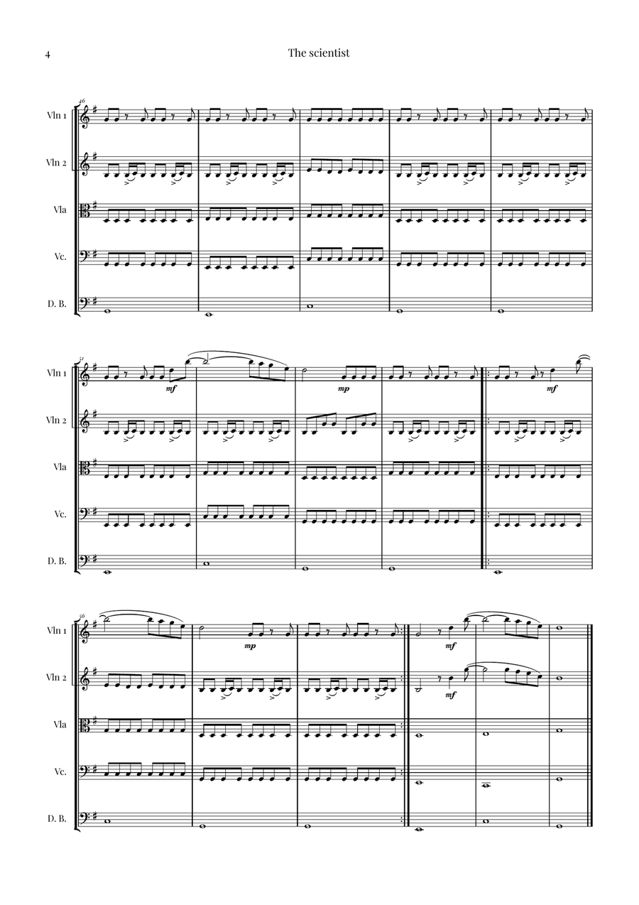 The Scientist String Orchestra scores gallery preview page 4