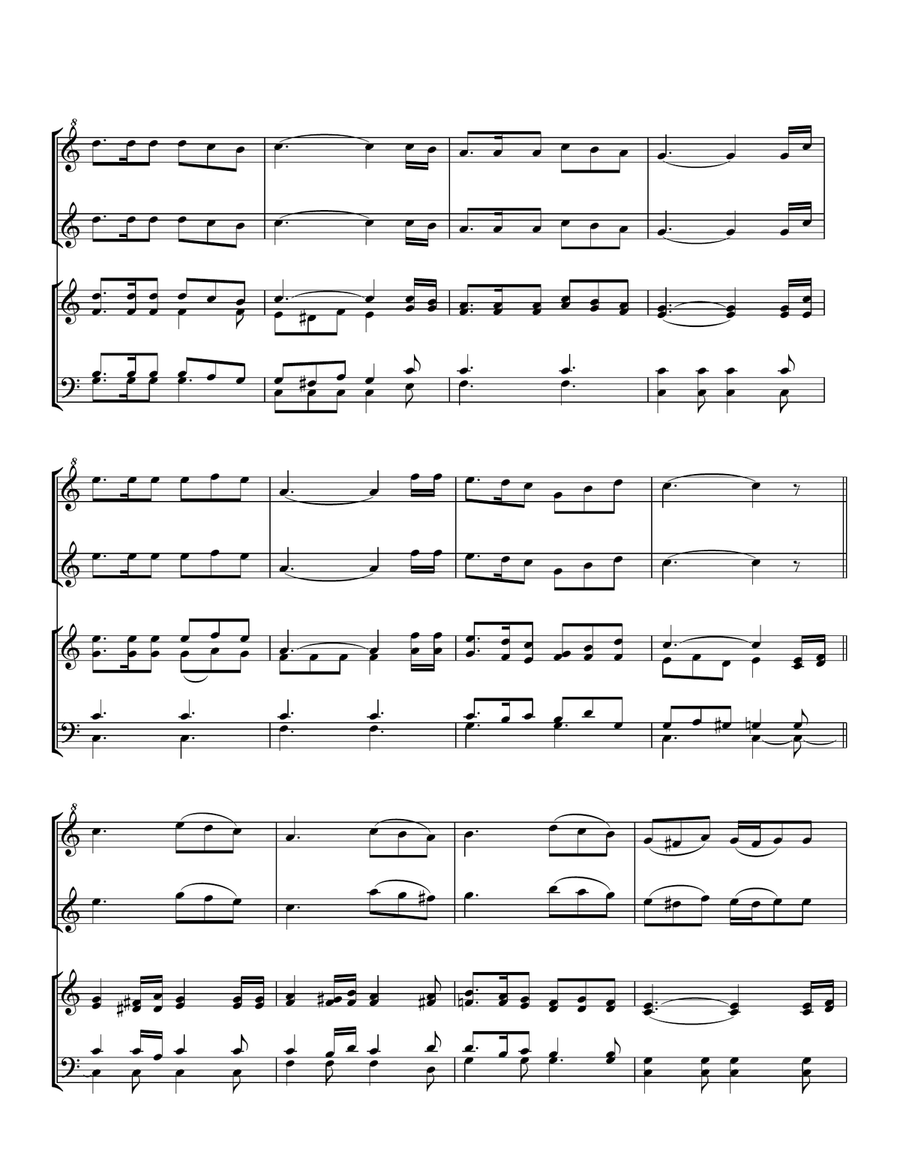 The Old Rugged Cross The Old Rugged Cross Woodwind Duet scores gallery preview page 2