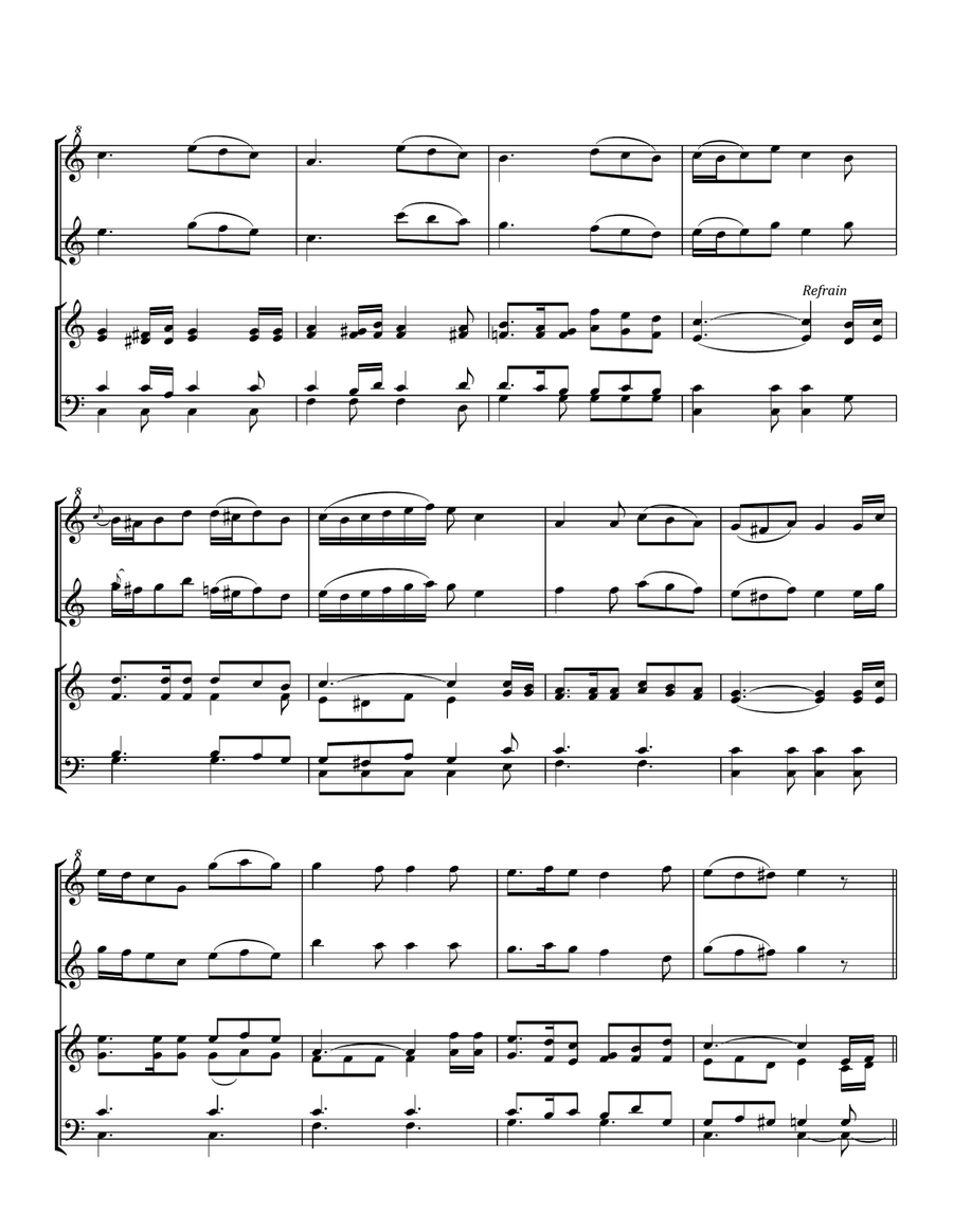 The Old Rugged Cross The Old Rugged Cross Woodwind Duet scores gallery preview page 3