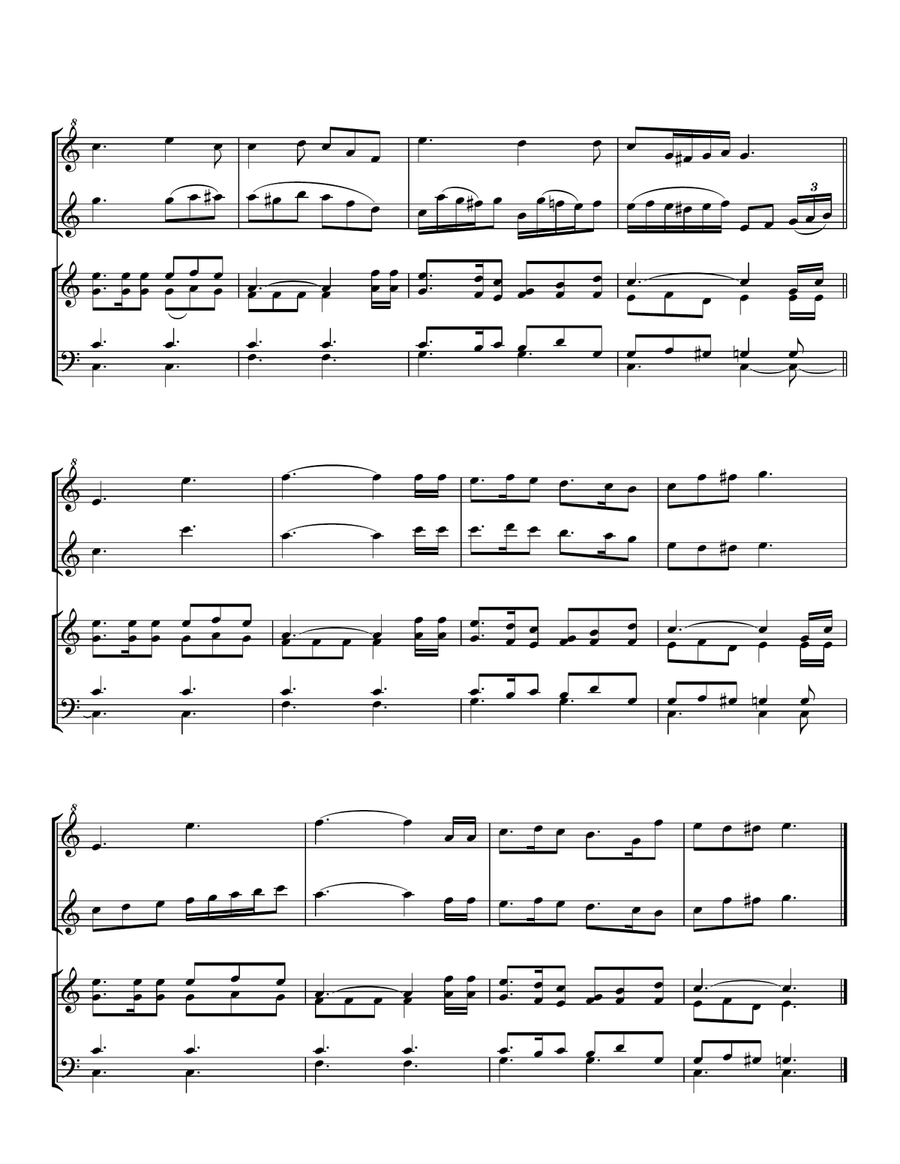 The Old Rugged Cross The Old Rugged Cross Woodwind Duet scores gallery preview page 5
