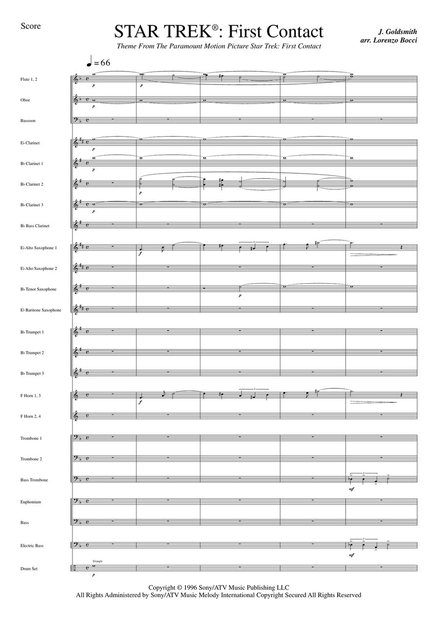 Star Trek(R) First Contact Concert Band scores gallery preview page 3