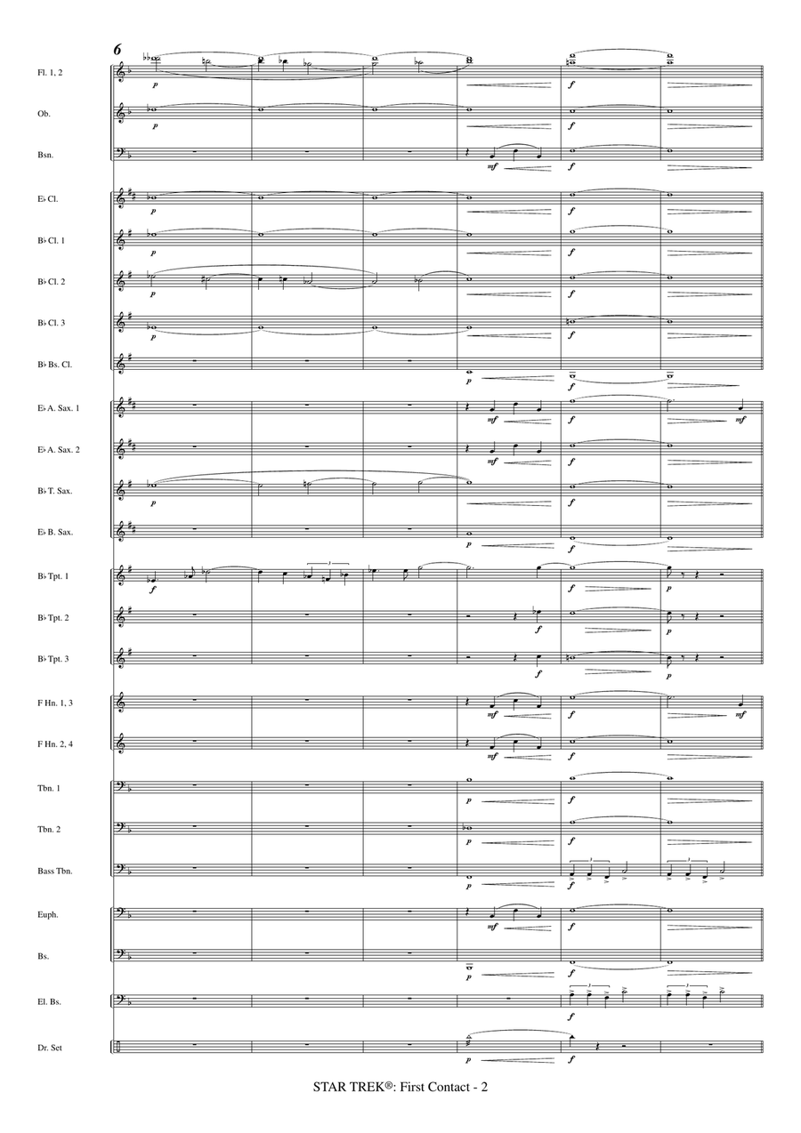 Star Trek(R) First Contact Concert Band scores gallery preview page 4