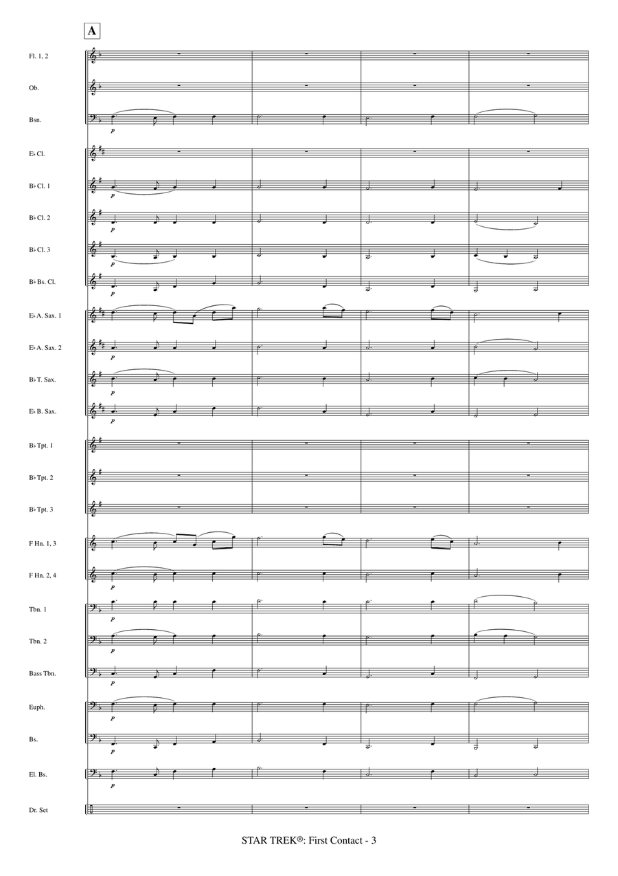 Star Trek(R) First Contact Concert Band scores gallery preview page 5