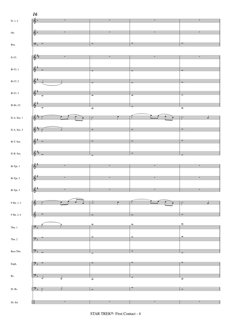 Star Trek(R) First Contact Concert Band scores gallery preview page 6
