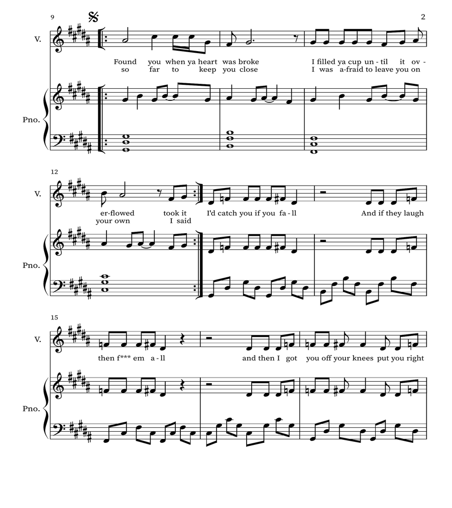 Without Me Voice scores gallery preview page 2