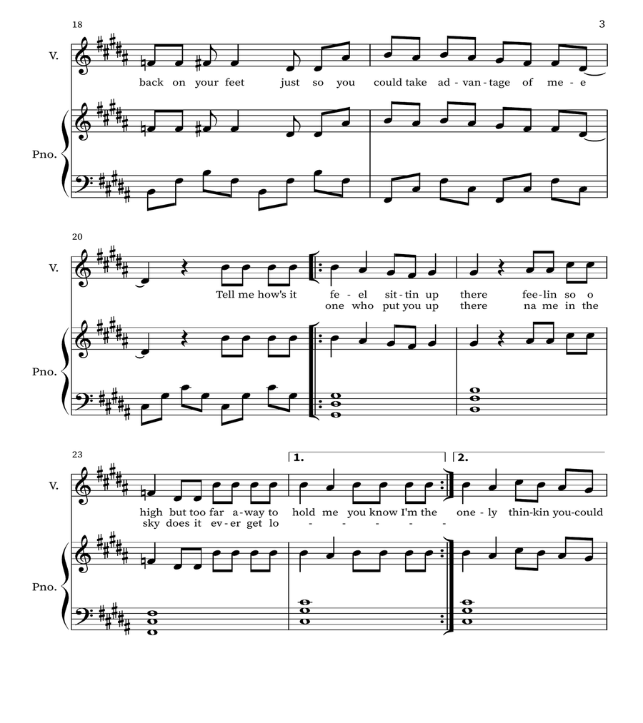 Without Me Voice scores gallery preview page 3