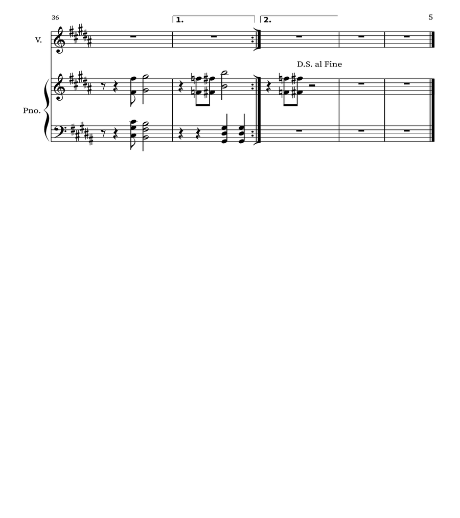 Without Me Voice scores gallery preview page 5