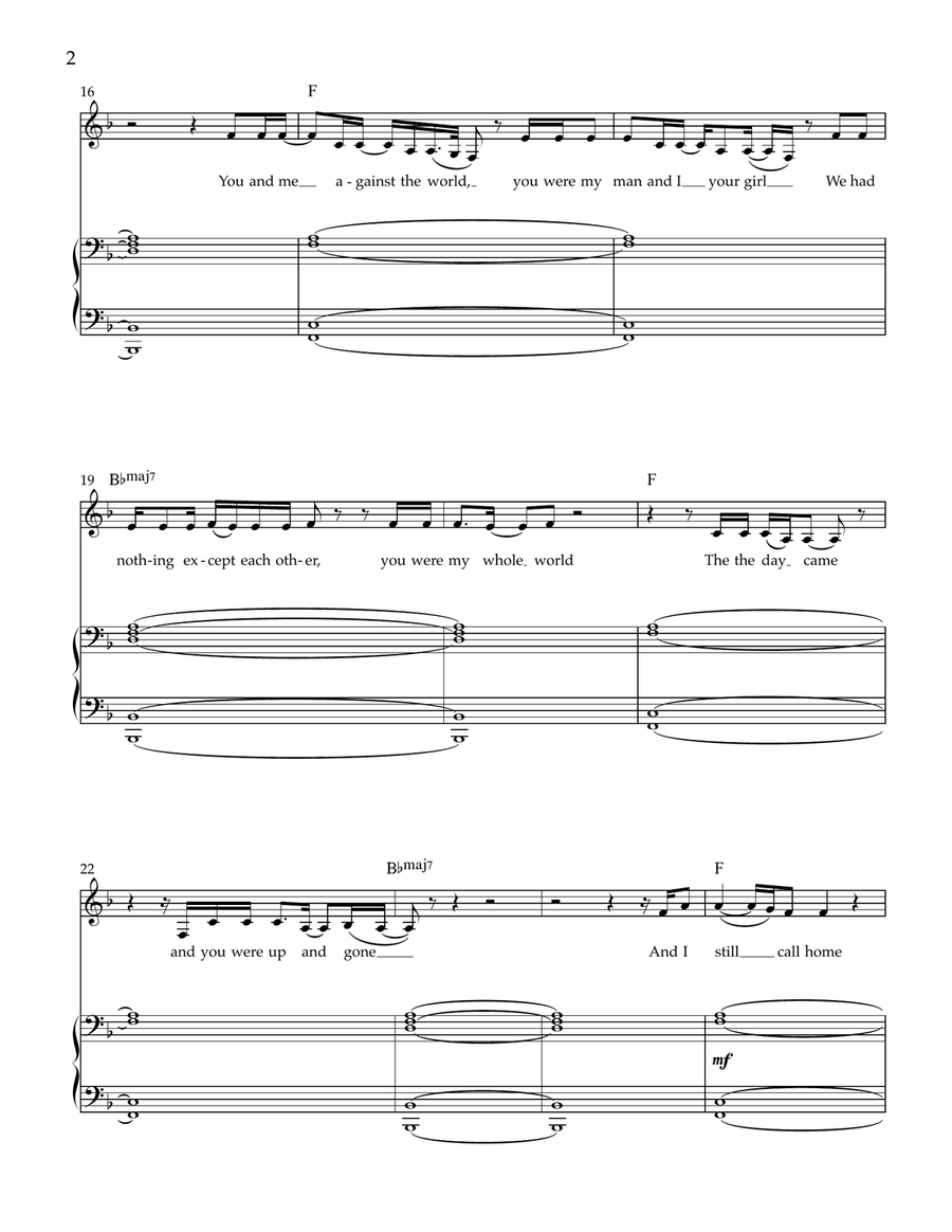 A House In Nebraska A House In Nebraska Piano, Vocal scores gallery preview page 2