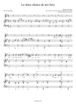 Le doux silence de nos bois (with continuo realization)