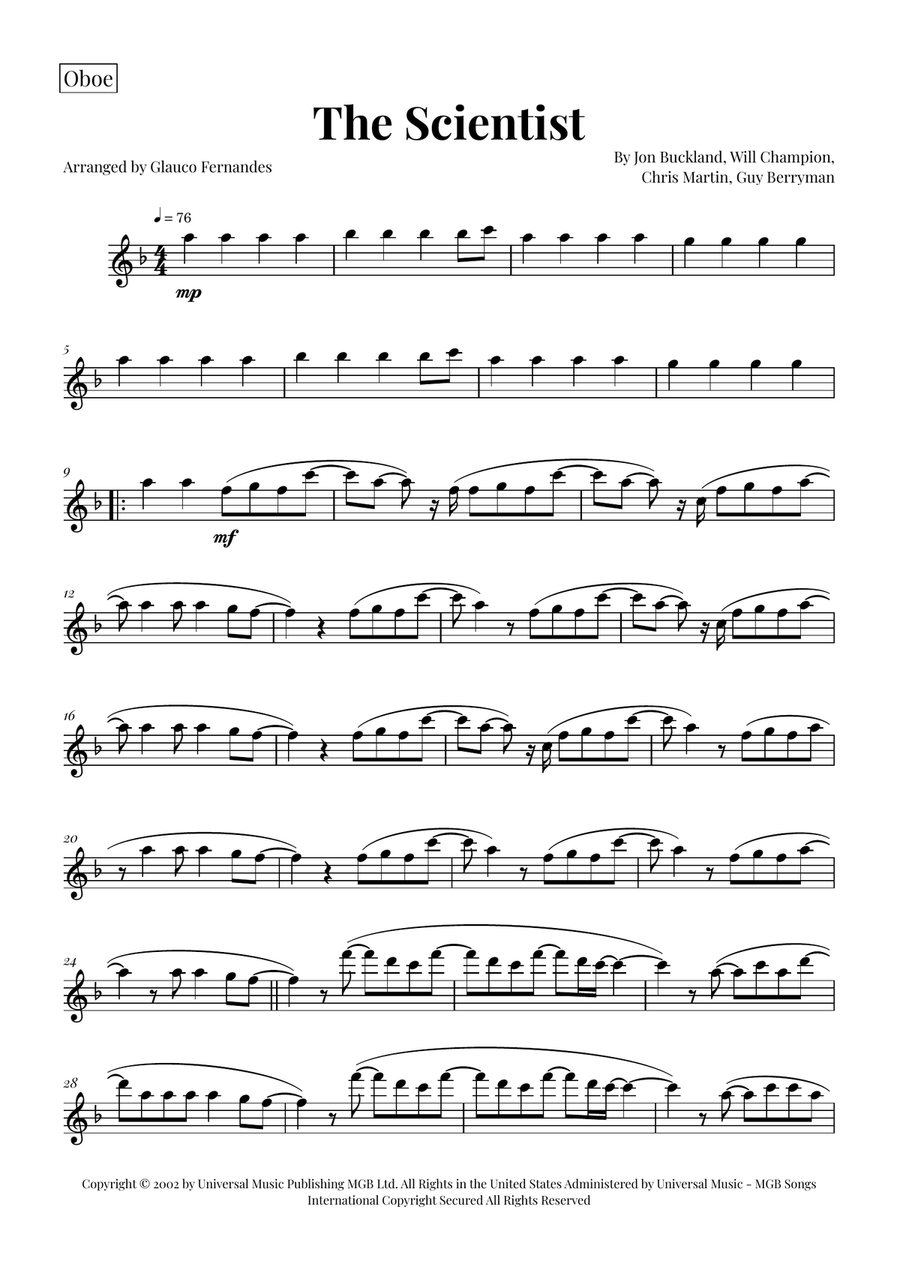 The Scientist Woodwind Duet scores gallery preview page 3