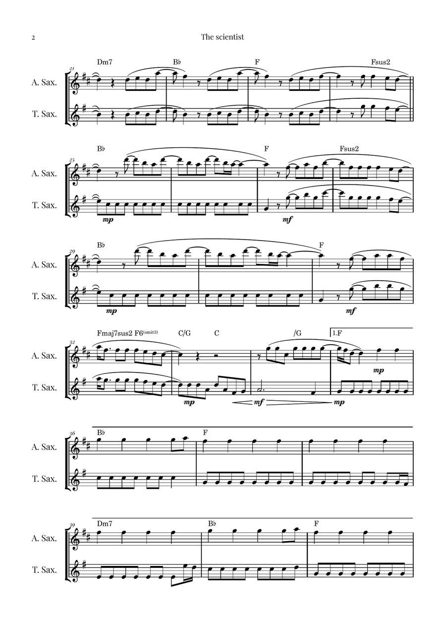 The Scientist Chamber Music scores gallery preview page 2