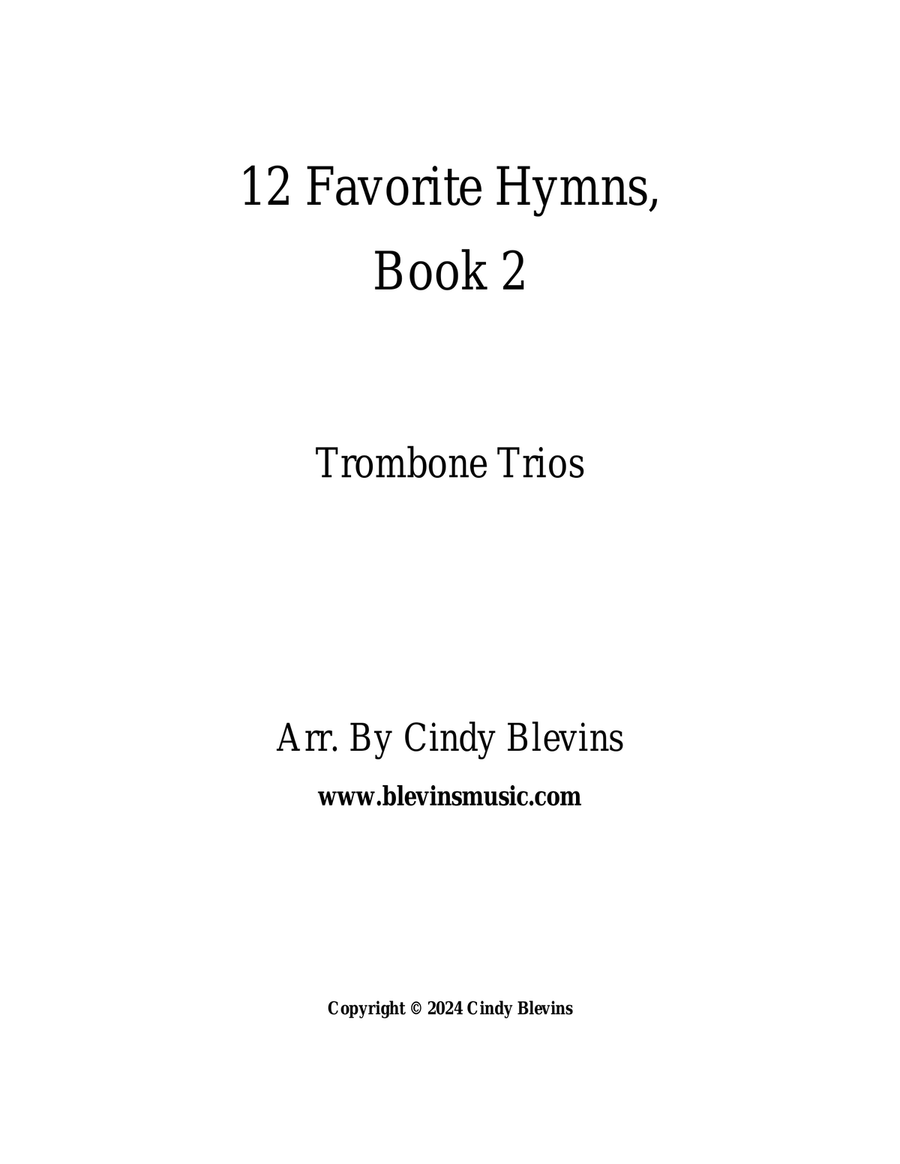 12 Favorite Hymns, Book 2, Trombone Trios Trombone Trio scores gallery preview page 6
