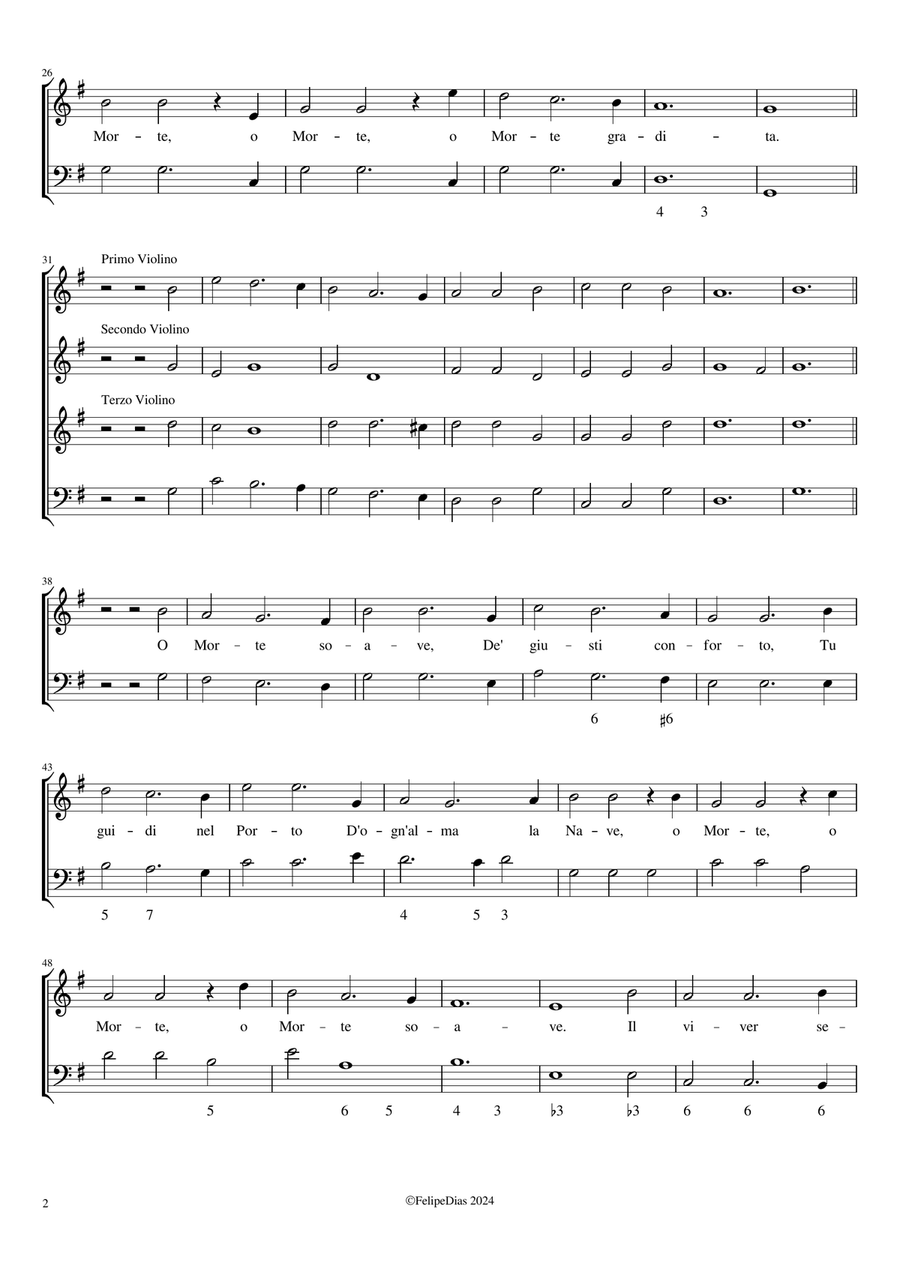 O morte gradita (from Il Sant'Alessio) Voice Solo scores gallery preview page 2