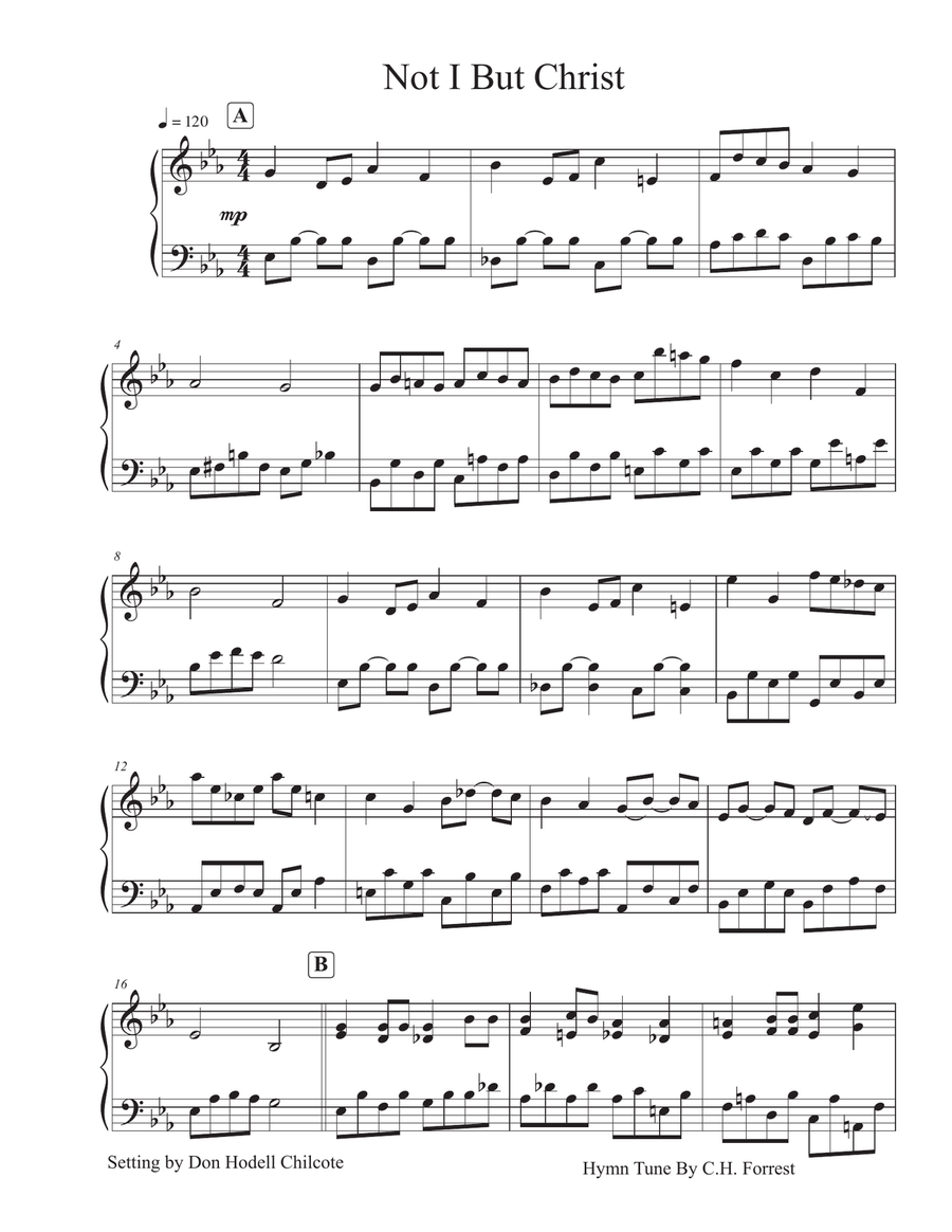 Not I But Christ Not I But Christ Piano, Vocal, Guitar scores gallery preview page 2