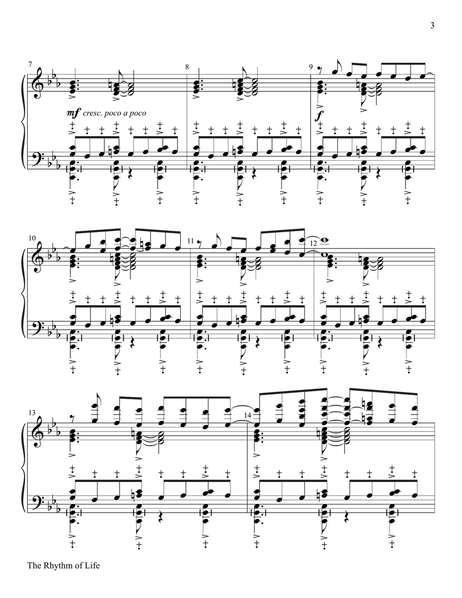 The Rhythm of Life The Rhythm of Life 5-Octaves scores gallery preview page 3