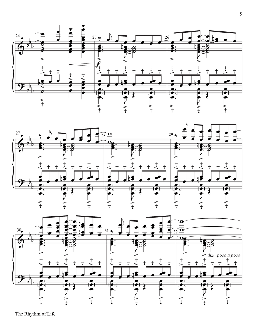The Rhythm of Life The Rhythm of Life 5-Octaves scores gallery preview page 5