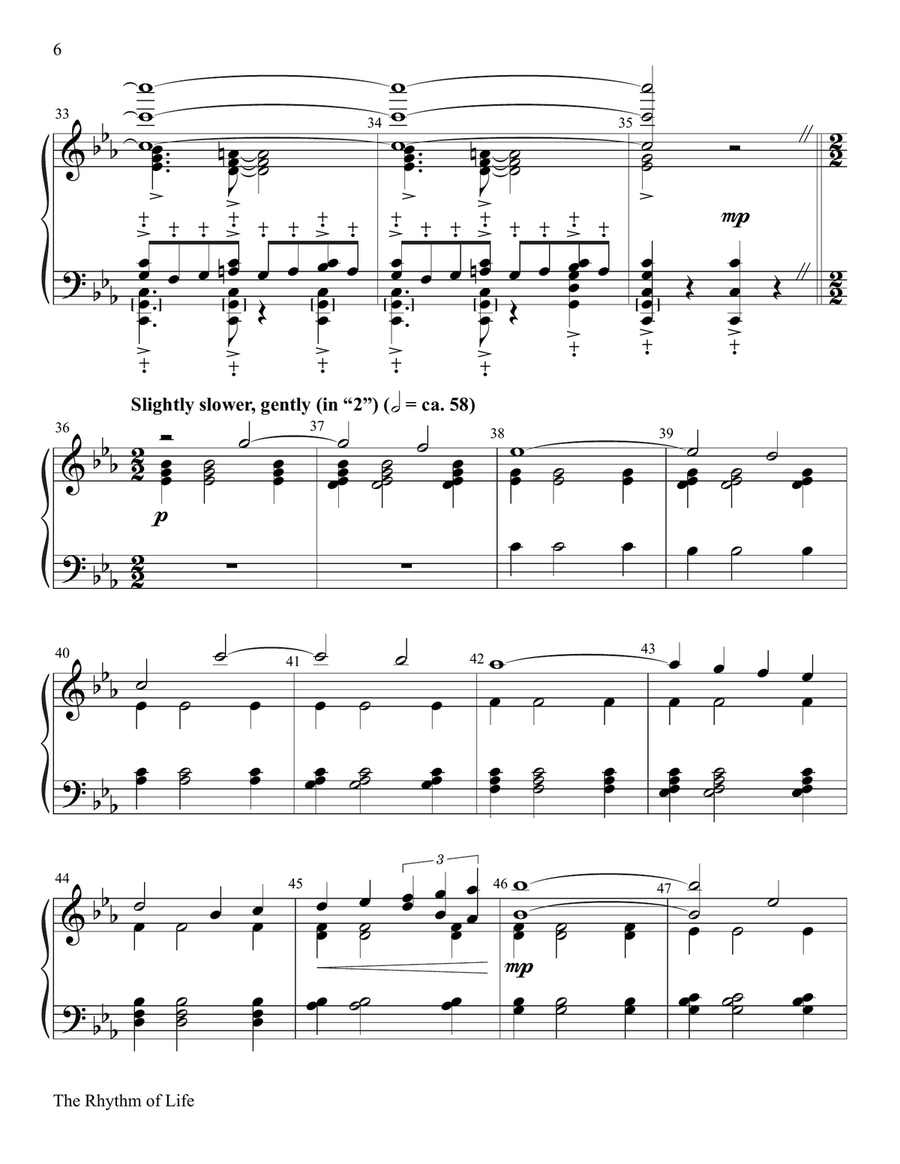 The Rhythm of Life The Rhythm of Life 5-Octaves scores gallery preview page 6