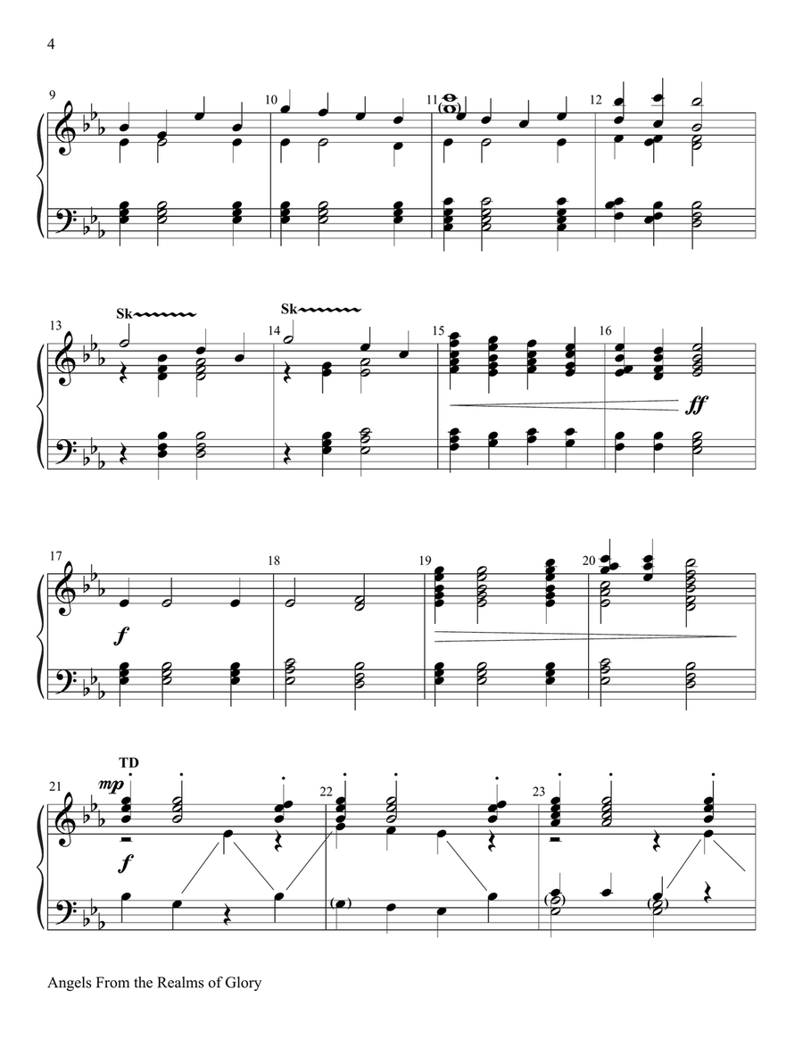 Angels From the Realms of Glory 3-Octaves scores gallery preview page 4