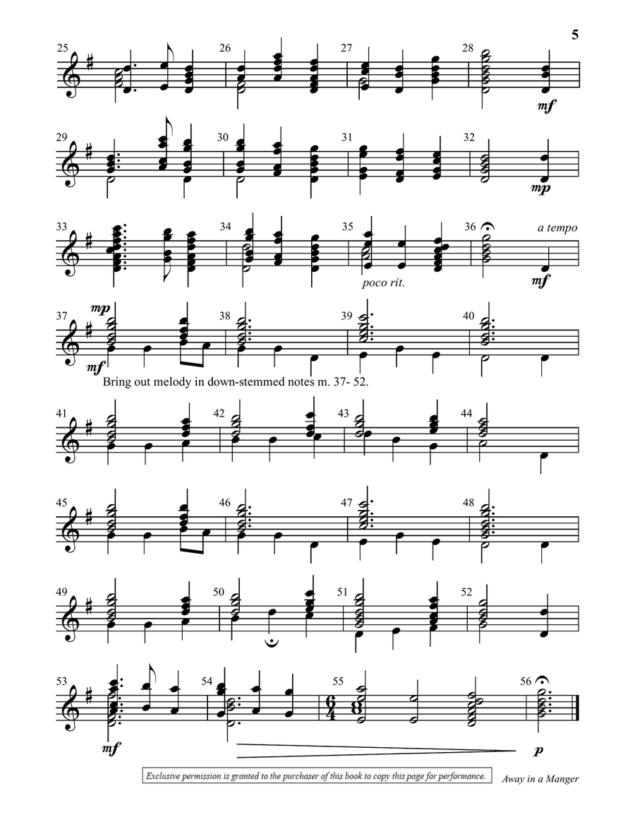 Ring with Less for Christmas Handbell Choir scores gallery preview page 5