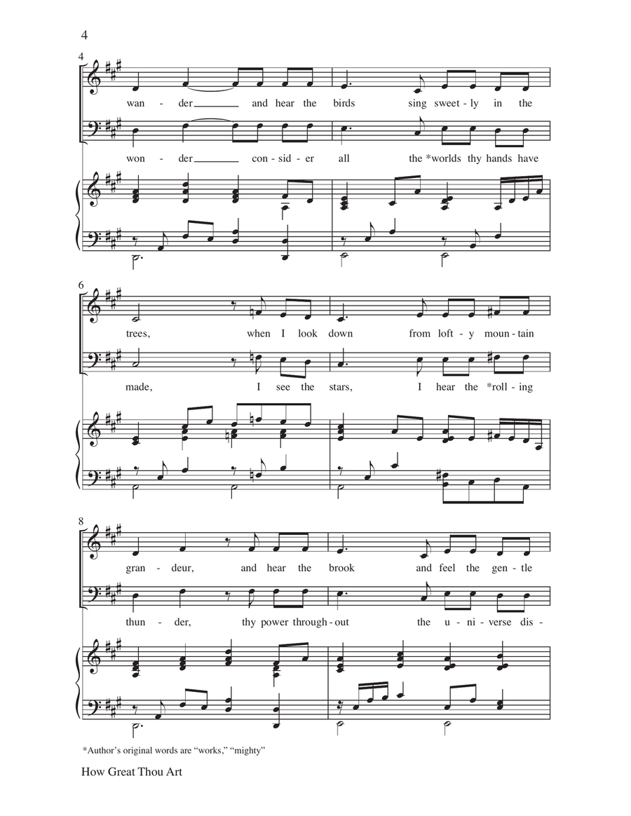 How Great Thou Art How Great Thou Art 3-Part scores gallery preview page 4