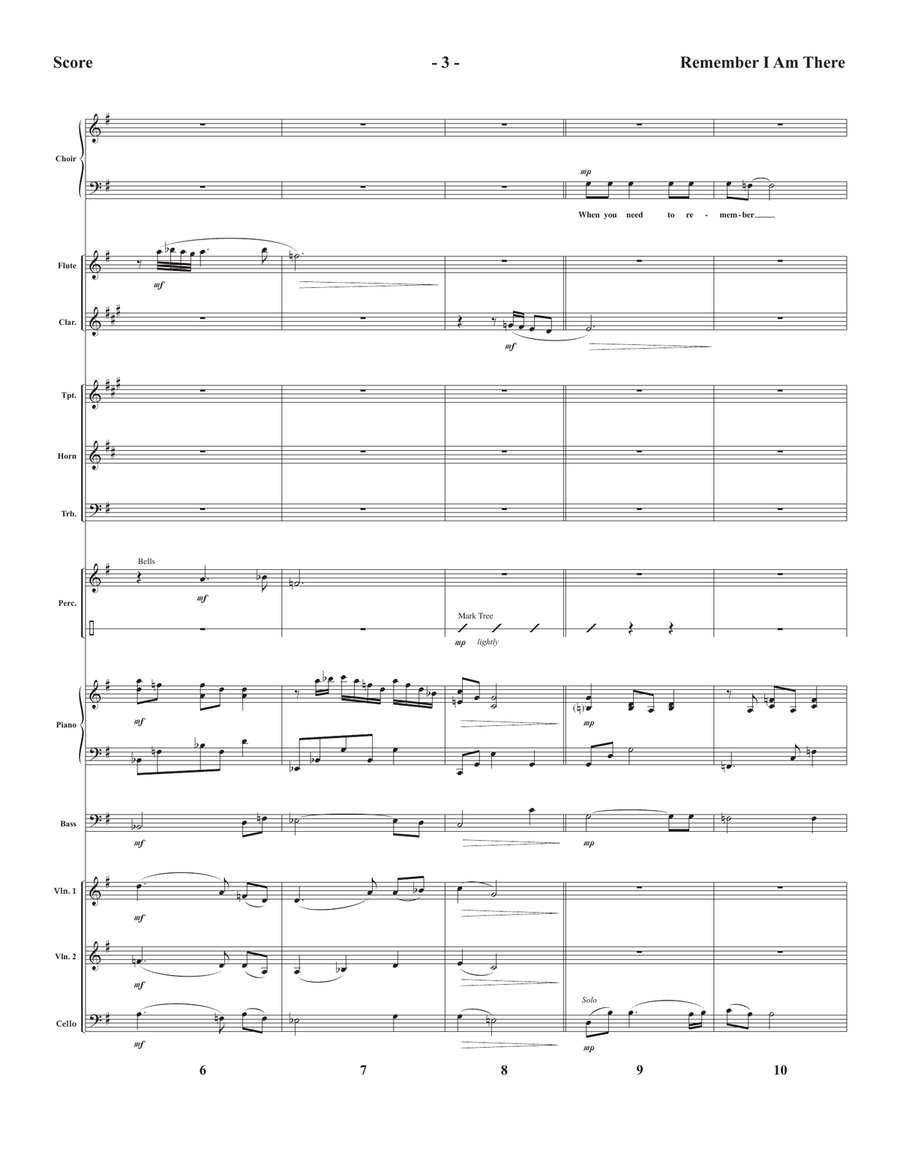 Remember I Am There Piano Accompaniment scores gallery preview page 3