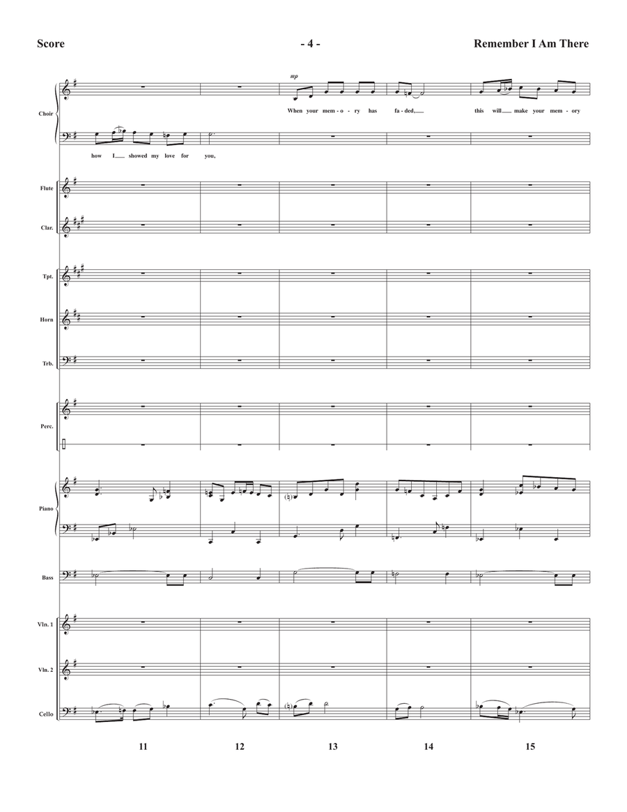 Remember I Am There Piano Accompaniment scores gallery preview page 4