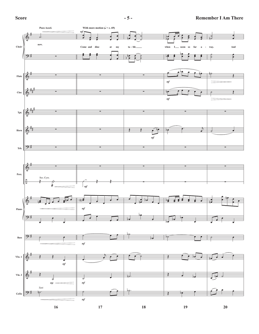 Remember I Am There Piano Accompaniment scores gallery preview page 5