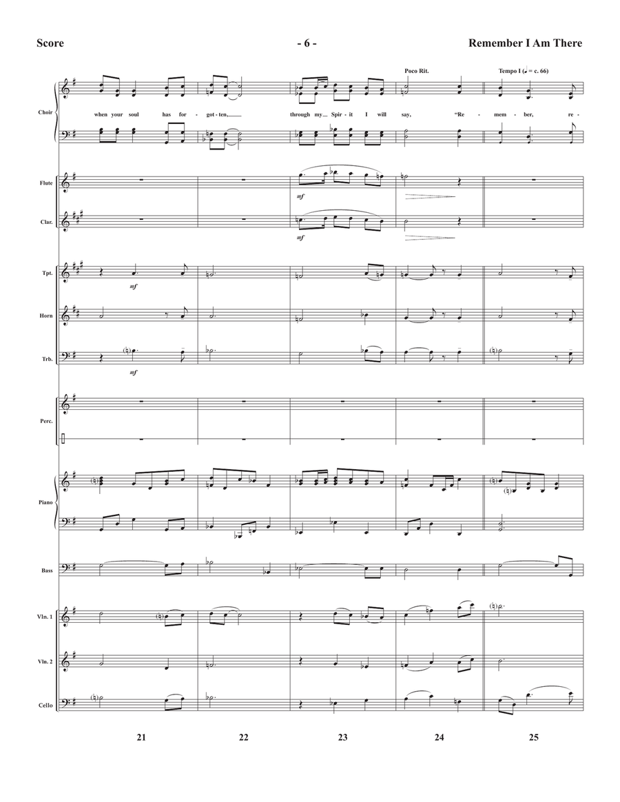 Remember I Am There Piano Accompaniment scores gallery preview page 6