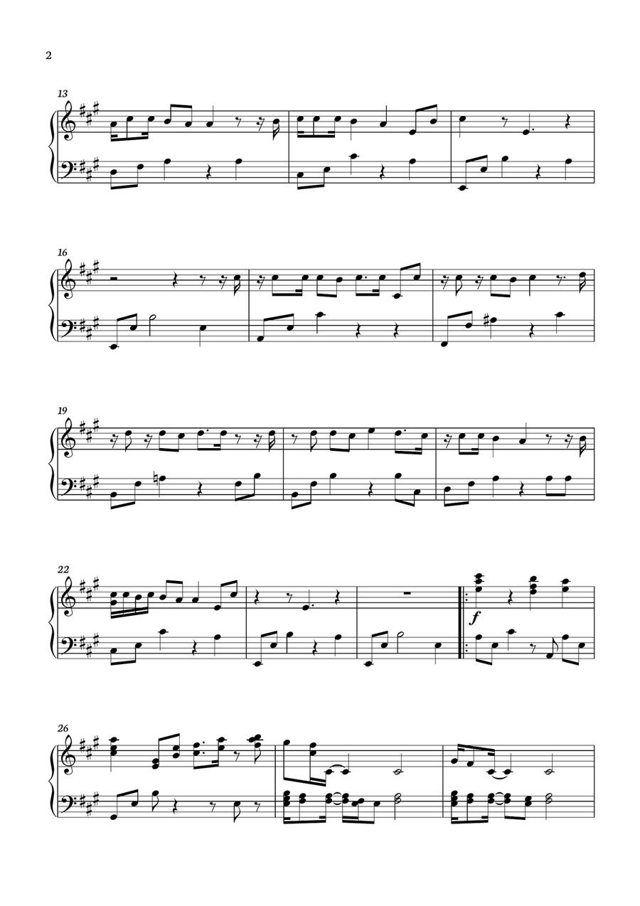 Please Please Please Please Please Please Piano Solo scores gallery preview page 2