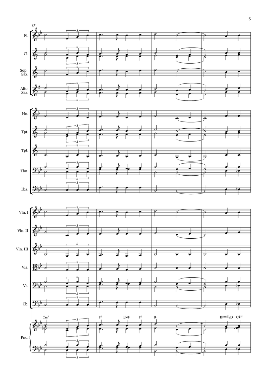 Majesty - for Beginner Orchestra (with chords) Chamber Music scores gallery preview page 5