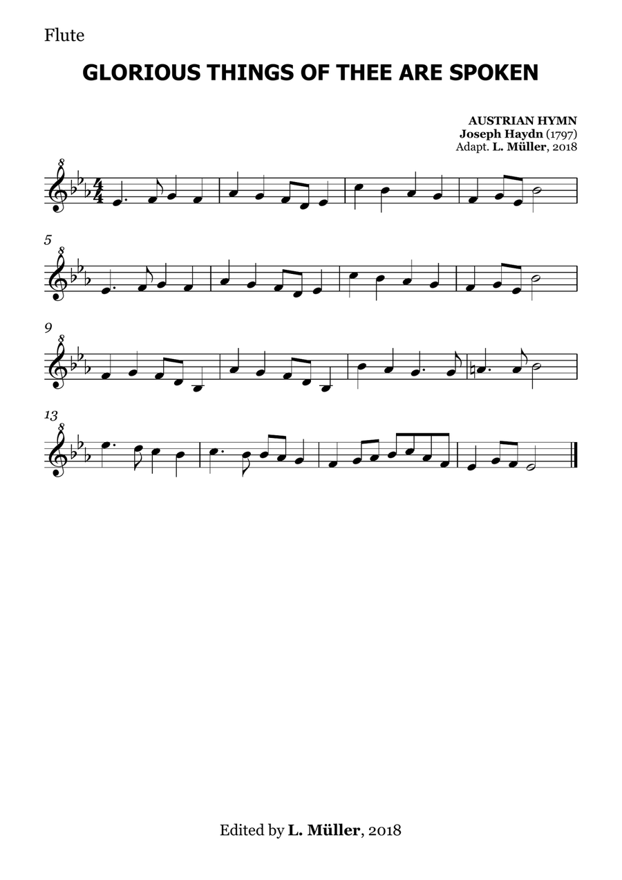Glorious Things of Thee Are Spoken/AUSTRIAN HYMN
