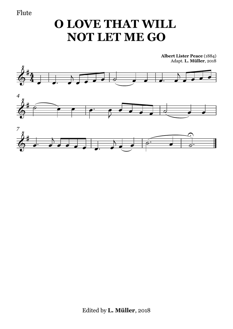O Love That Will Not Let Me Go - for Beginner Orchestra. (with chords) Chamber Music scores gallery preview page 4