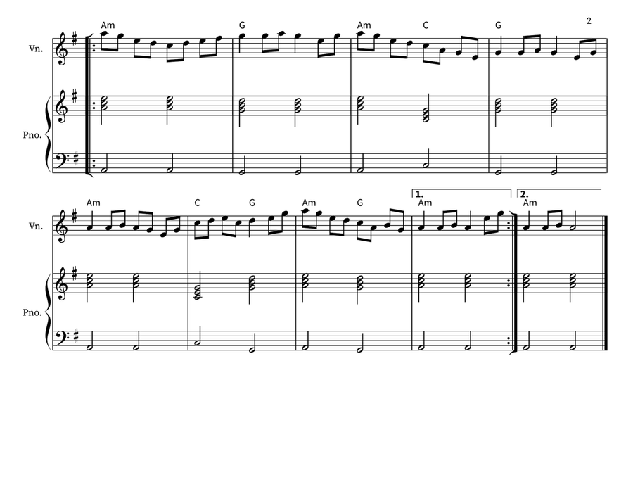 Napoleon Crossing The Rhine Violin Solo scores gallery preview page 2