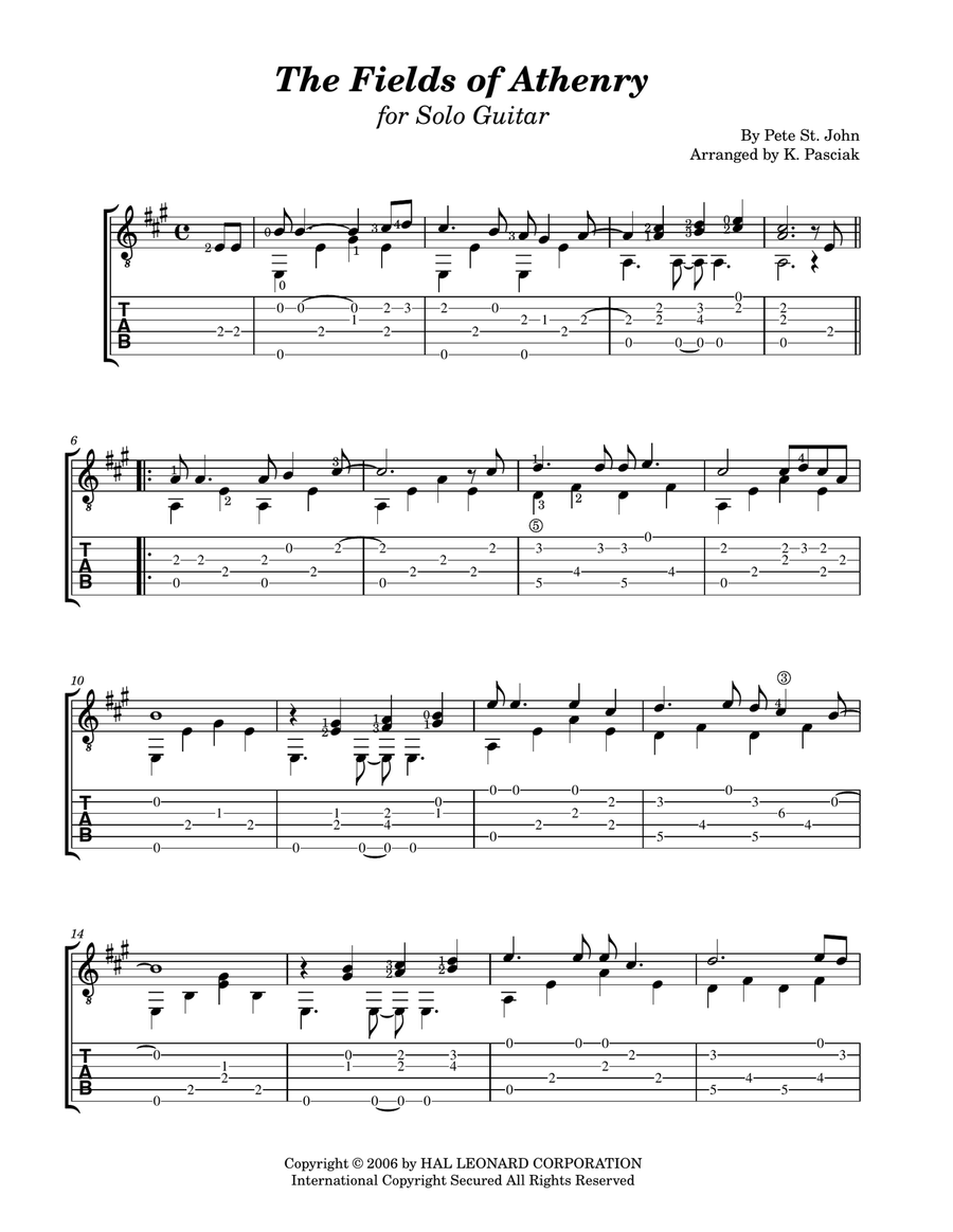 The Fields Of Athenry Acoustic Guitar scores gallery preview page 2