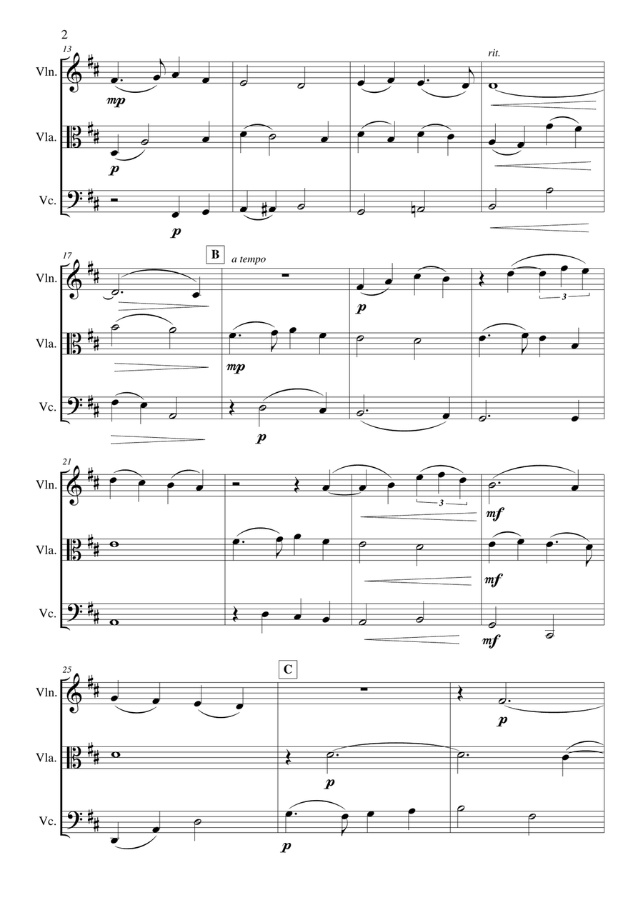 In the Bleak Midwinter In the Bleak Midwinter String Trio scores gallery preview page 3