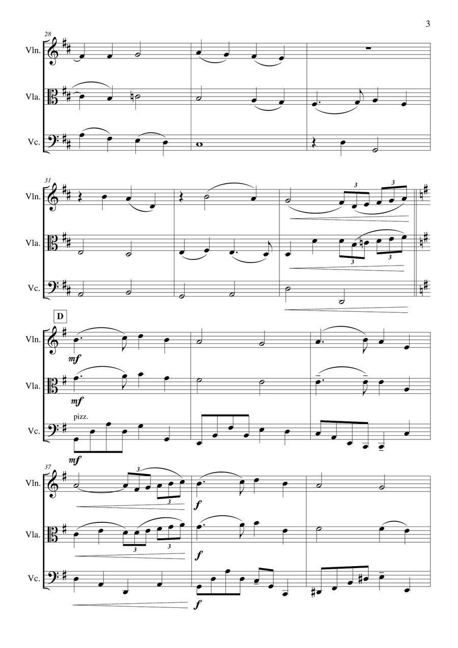 In the Bleak Midwinter In the Bleak Midwinter String Trio scores gallery preview page 4