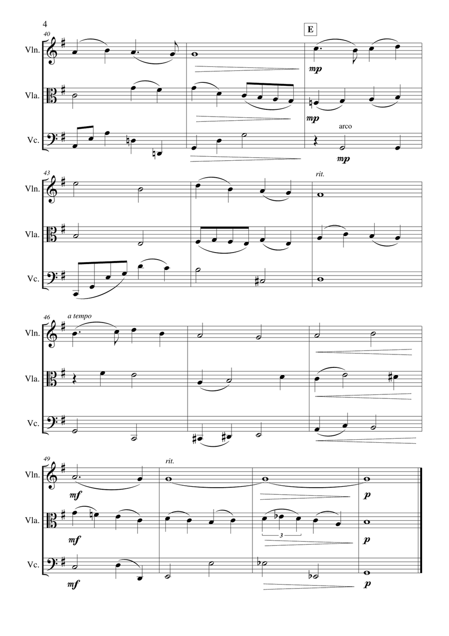 In the Bleak Midwinter In the Bleak Midwinter String Trio scores gallery preview page 5