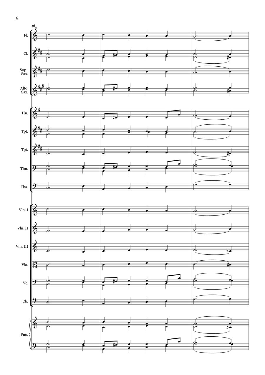 A Mighty Fortress - for Beginner Orchestra. Chamber Music scores gallery preview page 6